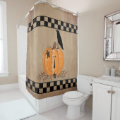 カントリー初期のカボチャのシャワーカーテン シャワーカーテン (インサイチュ)