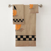 カントリー初期のカボチャバスタオルセット バスタオルセット (インサイチュ)