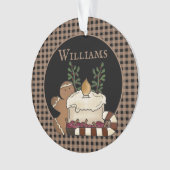 カントリー初期のキャンドル&グッズ名クリスマス オーナメント (正面)