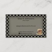 カントリー初期のグランギーのソルトボックスクロウキャンドル 名刺 (裏面)