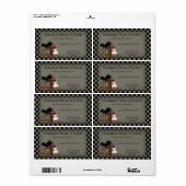 カントリー初期のサルトボックスハウスクロウシッピング ラベル (フルシート)