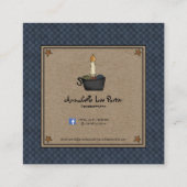 カントリー初期のサルボックスハウスラスティスターズクラフト スクエア名刺 (裏面)