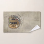 カントリー初期のデザインライブ笑いラブ バスタオルセット (ハンドタオル)