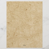 カントリー初期のフォークアートブルーサルトボックスホーム レターヘッド (裏面)