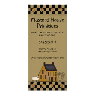 カントリー初期のマスタードサルトボックスハウス&スターズR ラックカード