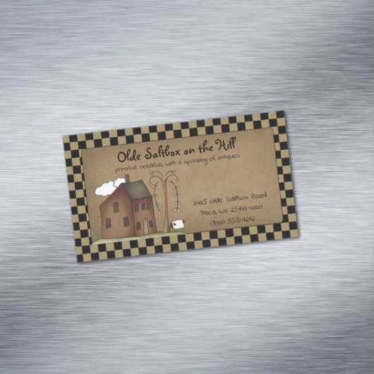 カントリー初期の素朴サルボックスオンクラフト マグネット名刺 (インサイチュ)