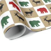 カントリー動物のパターンパーティーのラッピング紙 ラッピングペーパー (ロールコーナー)