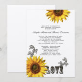 カントリー向日葵記念日 招待状 (正面/裏面)