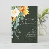 カントリー向日葵 | 緑の結婚式場発表 招待状 (スタンド正面)
