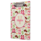 カントリー女性のカーボーイブーツ愛らしいスティックホースウェスタン クリップボード (左)