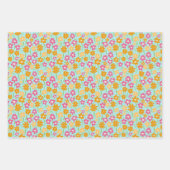 カントリー女性のカーボーイブーツ愛らしいスティックホースウェスタン ラッピングペーパーシート (正面2)