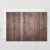 カントリー女性のカーボーイ素朴サンフラワーズブライダルシャワー 招待状 (裏面)