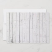 カントリー女性のカーボーイ&サンフラワーズウッドバースデーパーティー 招待状 (裏面)