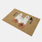 カントリー幽霊たちハロウィーン ドアマット (アングル)