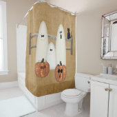 カントリー幽霊シャワーカーテン シャワーカーテン (インサイチュ)