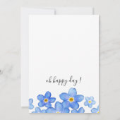 カントリー忘れブルー・メノッツ誕生日パーティー 招待状 (裏面)