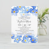 カントリー忘れブルー・メ・ノッツのカップルのシャワー 招待状 (スタンド正面)