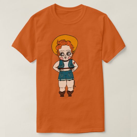 カントリー恋しく思ガルデザイン Tシャツ (デザイン正面)