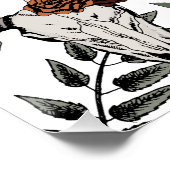 カントリー感謝祭パーティー秋ハーベストブルスカル ポスター (コーナー)