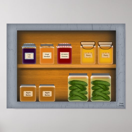 カントリー戸棚ポスター ポスター (正面)