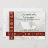 カントリー教会のビンテージクリスマスカード シーズンカード (裏面)