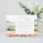 カントリー春フローラ結婚ランドスケープ詳細 エンクロージャーカード (スタンド正面)
