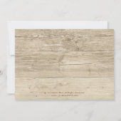 カントリー木製素朴メイスンジャー結婚式招待状 招待状 (裏面)