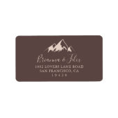 カントリー澄んマウンテンウェディングRSVP住所 シール (正面)