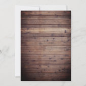 カントリー焚き火パーティー素朴ストリングライト誕生日 招待状 (裏面)