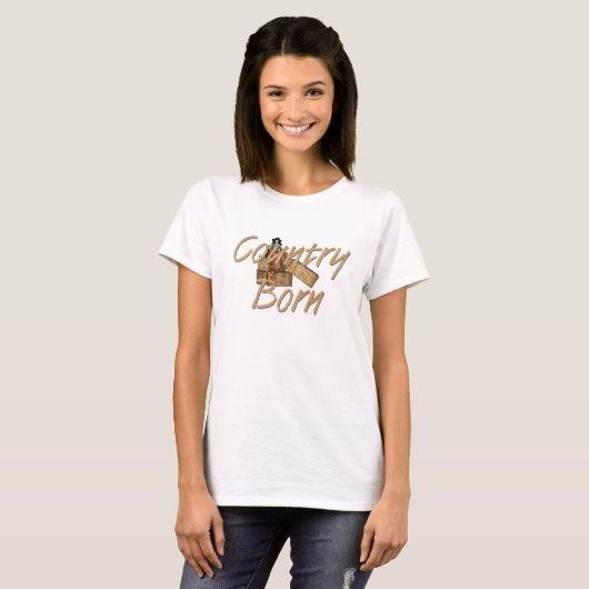 カントリー生まれTシャツ Tシャツ (正面フル)