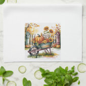 カントリー秋の収穫、ヴィンテージ秋収穫 キッチンタオル (折り畳み)