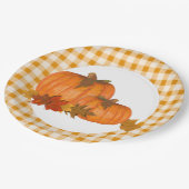カントリー秋カボチャ ペーパープレート (アングル)
