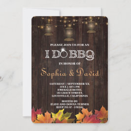 カントリー紅葉オールドランタンウッドI DO BBQ 招待状