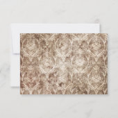 カントリー素朴アントラー+レース結婚式RSVPカード 出欠カード (裏面)