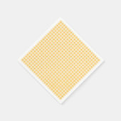 カントリー素朴イエロージンガムナプキン スタンダードカクテルナプキン (角)