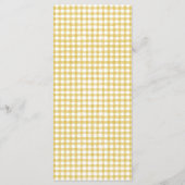 カントリー素朴イエローヒマワリの水の色結婚の メニュー (裏面)