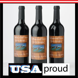 カントリー素朴イン🤎コージーベッドアンドブレックファースト ワインラベル