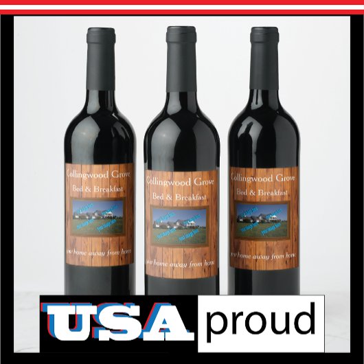 カントリー素朴イン🤎コージーベッドアンドブレックファースト ワインラベル