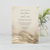 カントリー素朴ウェスタン結婚式招待状 招待状 (スタンド正面)