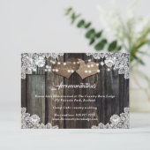 カントリー素朴ウェディングホテルアコモデーションカード エンクロージャーカード (スタンド正面)