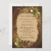 カントリー素朴ウェディング招待状 招待状 (正面)