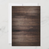 カントリー素朴ウェディング招待状 招待状 (裏面)