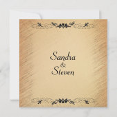 カントリー素朴ウェディング招待状 招待状 (裏面)