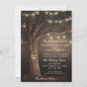 カントリー素朴ウェディング招待状 招待状 (正面)