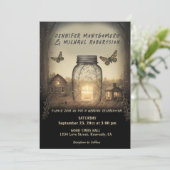 カントリー素朴ウェディング招待状 招待状 (スタンド正面)