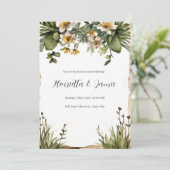 カントリー素朴ウェディング招待状 招待状 (スタンド正面)