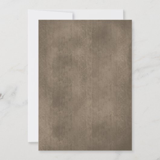 カントリー素朴ウエスタンクリスマスディナーパーティー 招待状 (裏面)