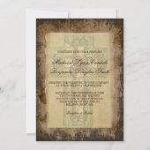 カントリー素朴ウエスタンクロス結婚式招待状 招待状 (裏面)