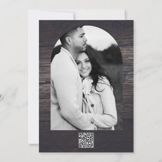 カントリー素朴ウエスタンバビーズブレスアンドウッド 招待状 (裏面)