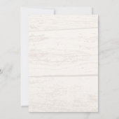 カントリー素朴ウエスタンバーン結婚式招待状 招待状 (裏面)